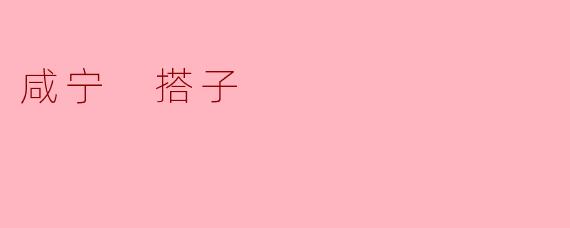 咸宁 搭子
